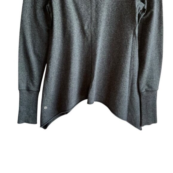 Lululemon Tea Lounge Pullover Size 6 Heathered Coal Gray - Picture 7 of 8